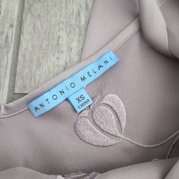 Antonio Melani Women's Embroidered Sequin Blouse Top Size XS Romantic Opulence - Picture 11 of 13